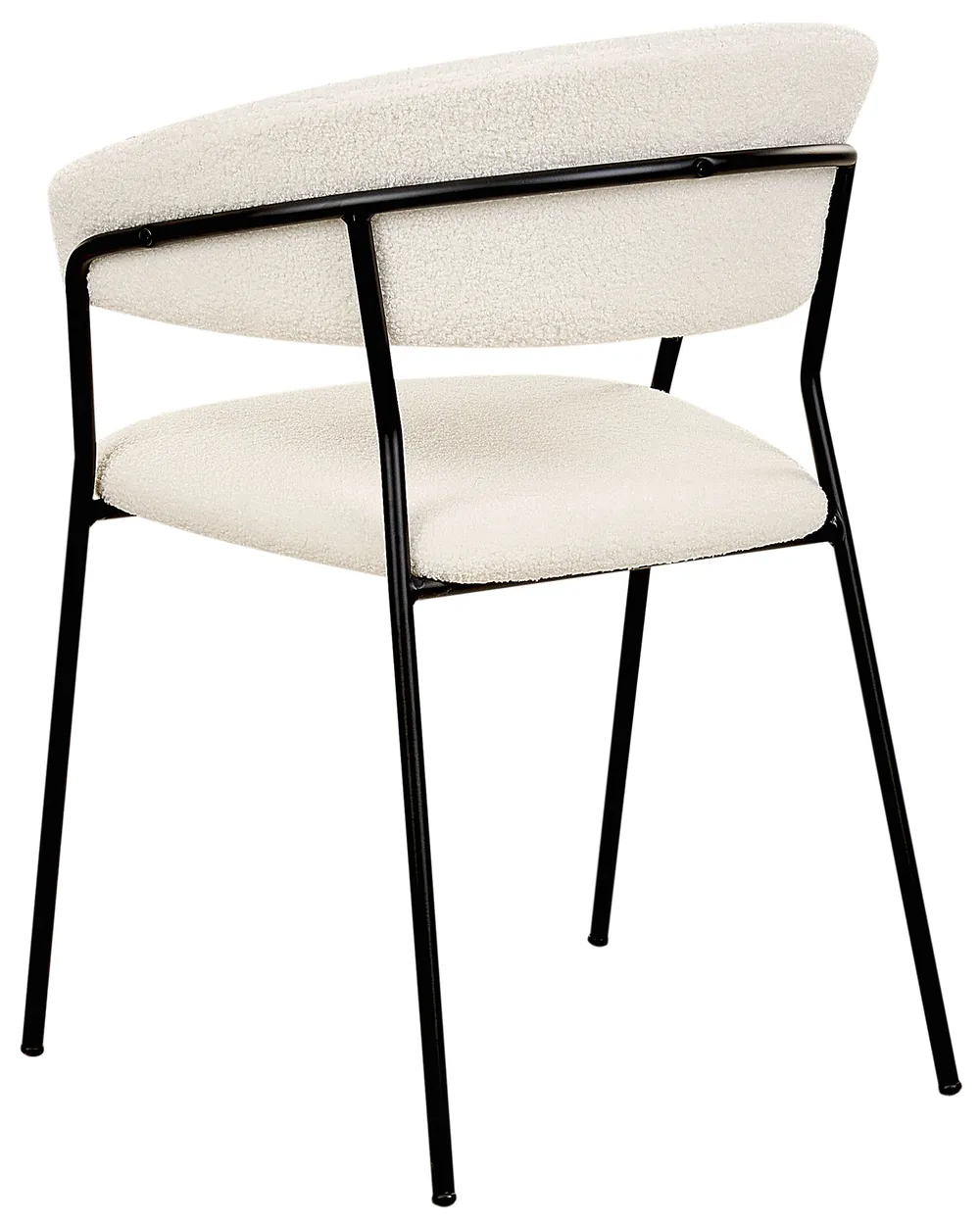 Set of 2 Dining Chairs MARIPOSA Boucle Off-White_884700