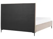Ottoman Bed SEZANNE Velvet Taupe 180 x 200 cm (EU Super King)_916899