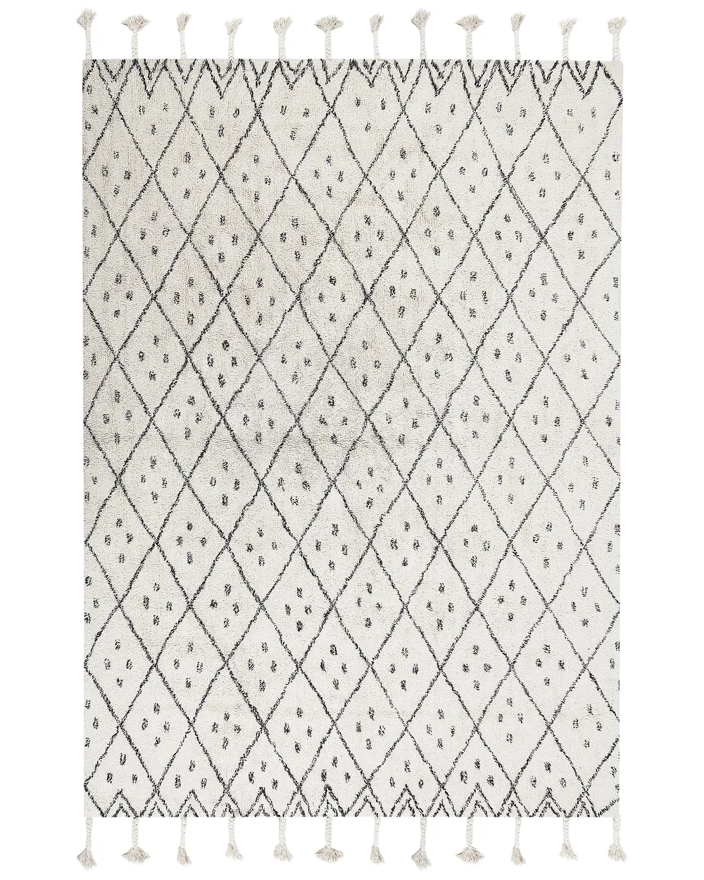 Rug AGADIR Off-White 140 x 200 cm Cotton