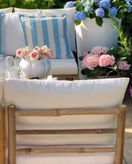Garden 1-Seat Section CERRETO Bamboo Off-White_953650