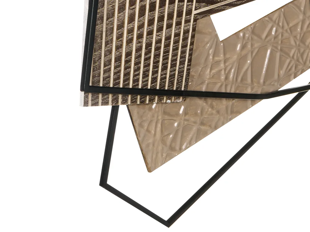 Wall Decor ENNIS Metal 36 cm Brown_995373
