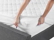 Polyester Mattress Protector VILLUERCA 140 x 200 cm (EU Double)_835447