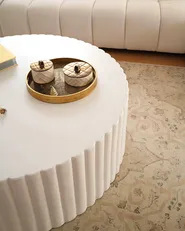 Soffbord POZZA 117 cm 117 cm Vit_1161653