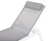 Sun Lounger CATANIA Reclining Metal Grey_741373