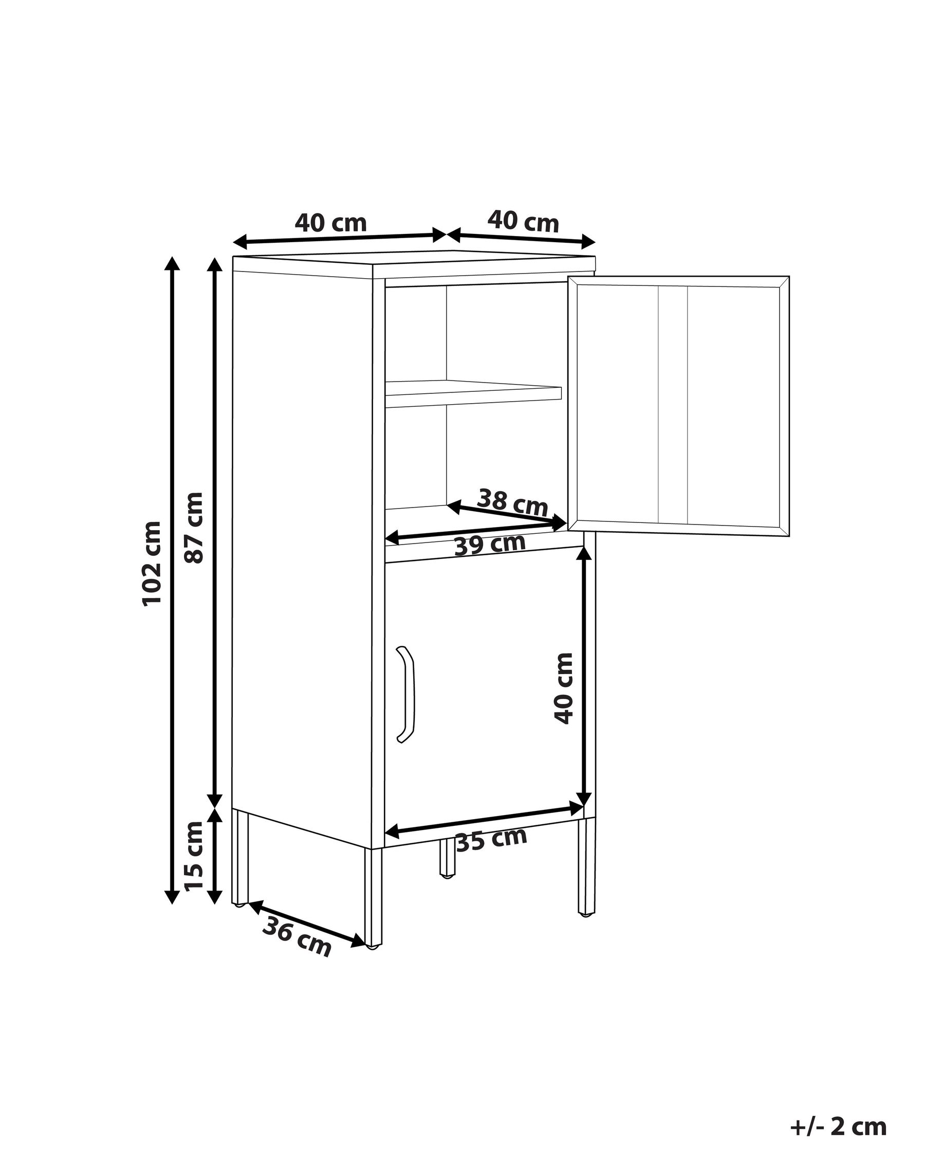 Storage Unit HURON Metal Pink_1067889