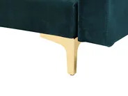 Bäddsoffa 3-sits ABERDEEN Sammet Blågrön_738008