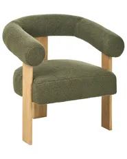 Armchair ILBRO Boucle Green/ Light Brown_984736