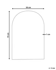 Wall Mirror ANNECY 50 cm 75 cm Silver_844162