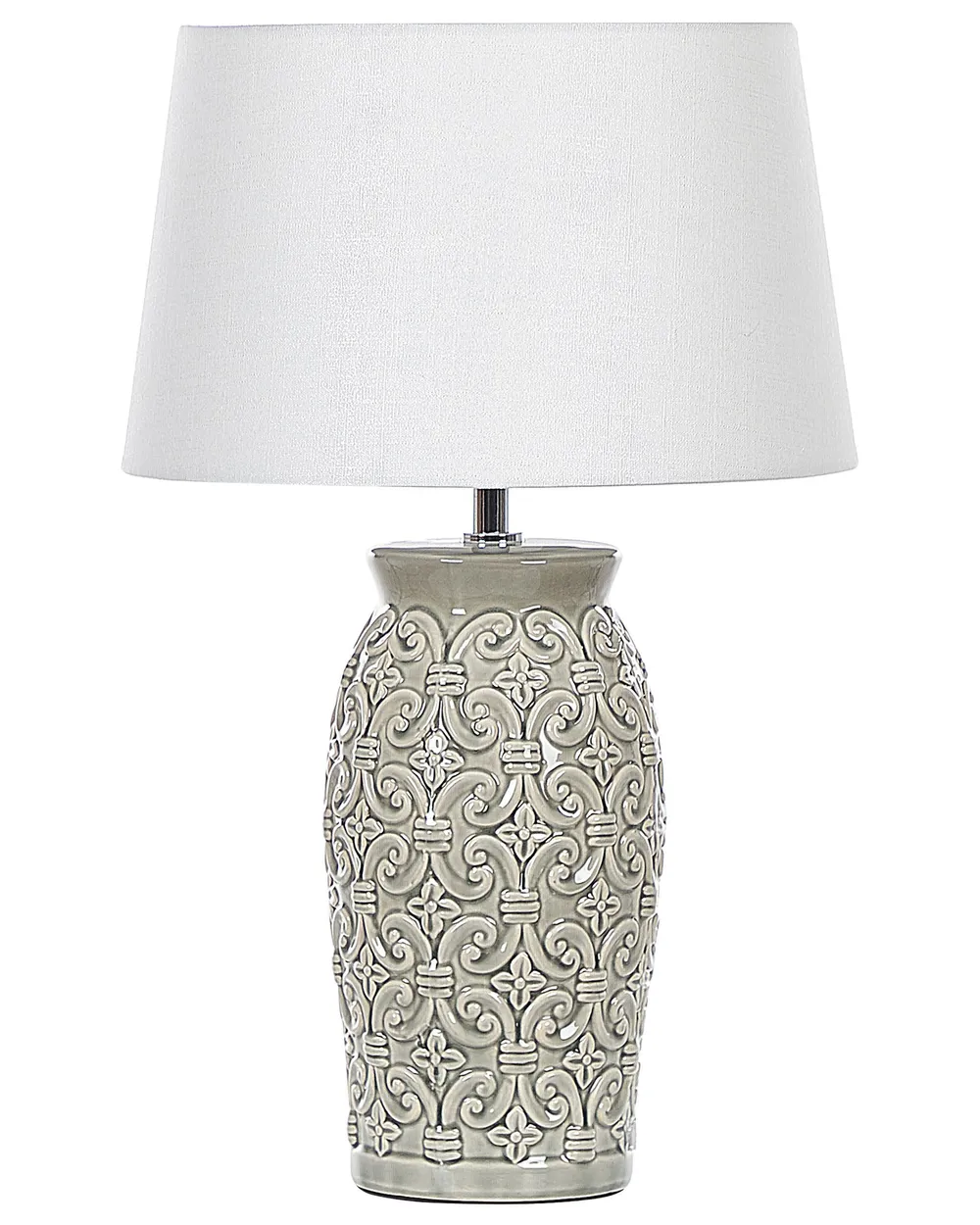 Table Lamp KHOPER Ceramic Grey