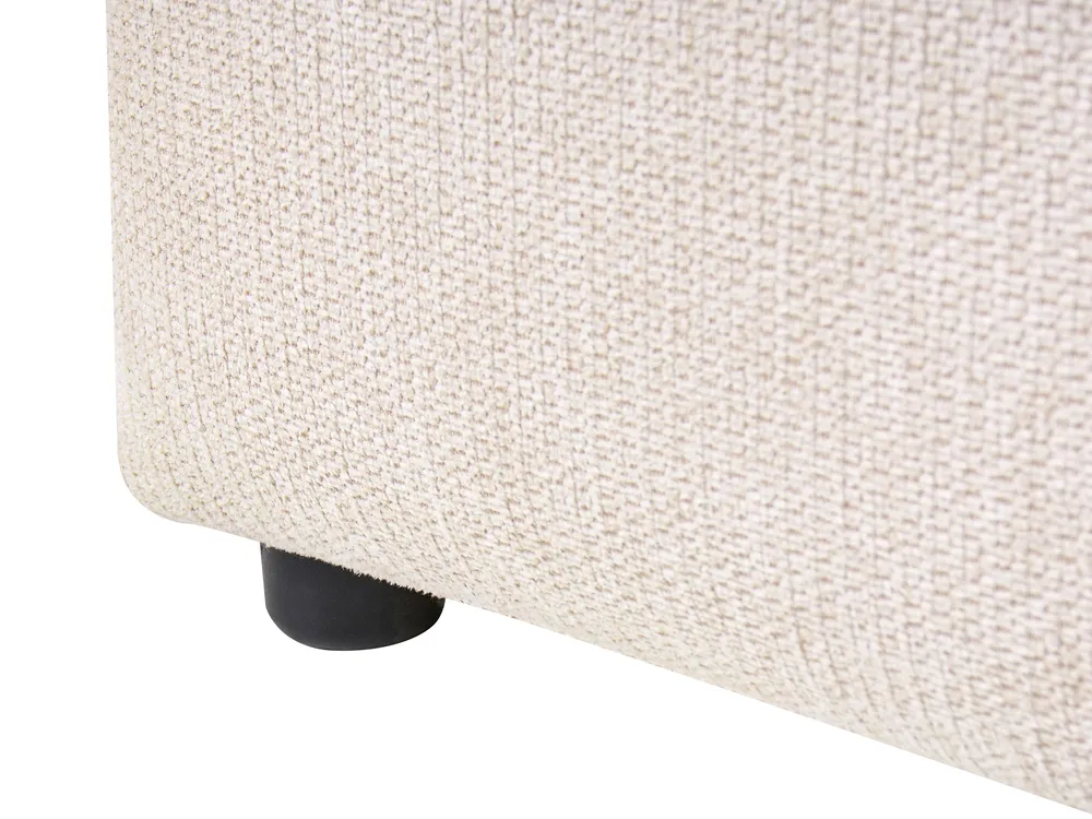 Ottoman Bed NOYON Fabric Light Beige 160 x 200 cm (EU King Size)_1056112
