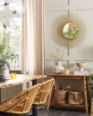 Wall Mirror CILLY 80 cm 80 cm Metal Gold_833142