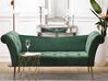 Chaise Longue NANTILLY Velvet Dark Green