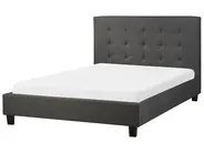 Bed Fabric LA ROCHELLE 140 x 200 cm (EU Double) Dark Grey_742085