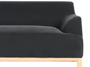 Hörnsoffa 3-sits SOSJO Svart Högervänd_941172