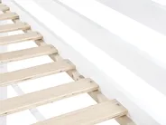 Bunk Bed with Drawers House Pine Wood GIRGOLS 90 x 200 cm (EU Single) with Storage White_1082535