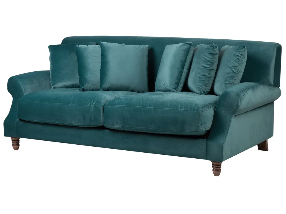Soffa 2-sits EIKE Sammet Blågrön_733456