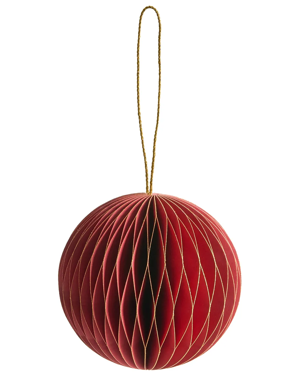 Set of 18 Christmas Tree Ornaments SUSA Paper Red_1030598