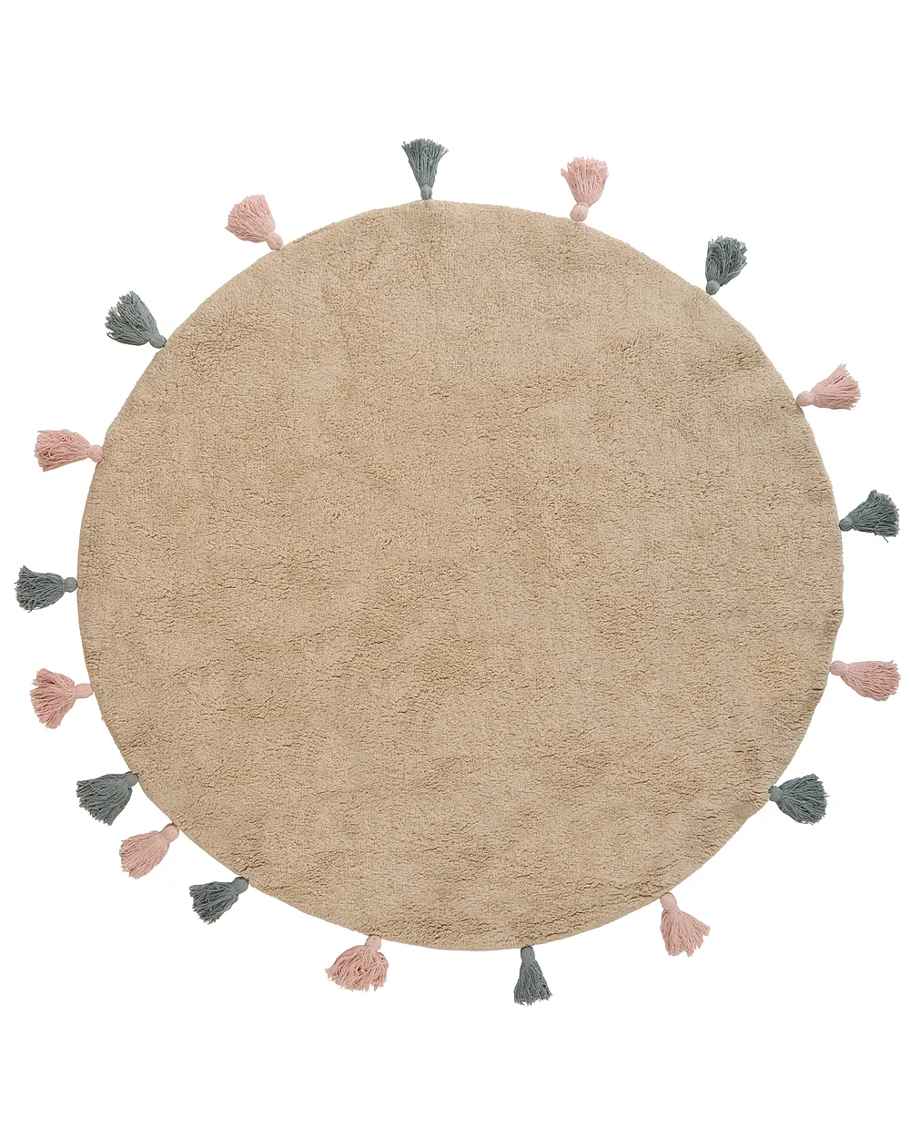 Barneteppe KODINHI  Beige ø 120 cm Bomull_1155061