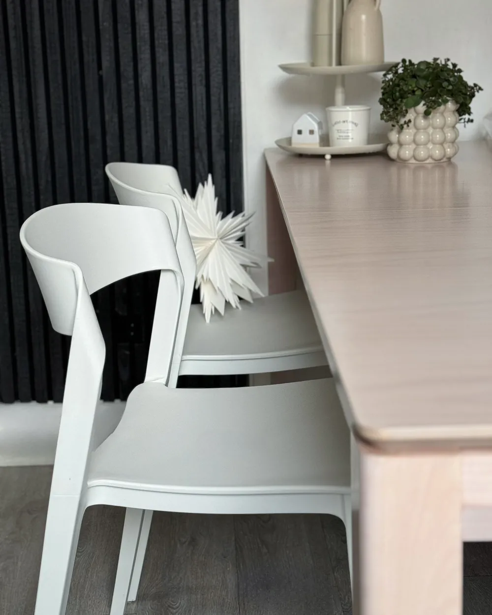 Set of 2 Dining Chairs SOMERS White_951508