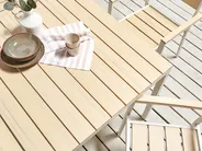 Garden Dining Table PRATO 95 cm 95 cm Beige_884192