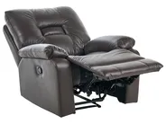 Soffgrupp med manuell reclinerfunktion 6-sits BERGEN Konstläder Brun_681642