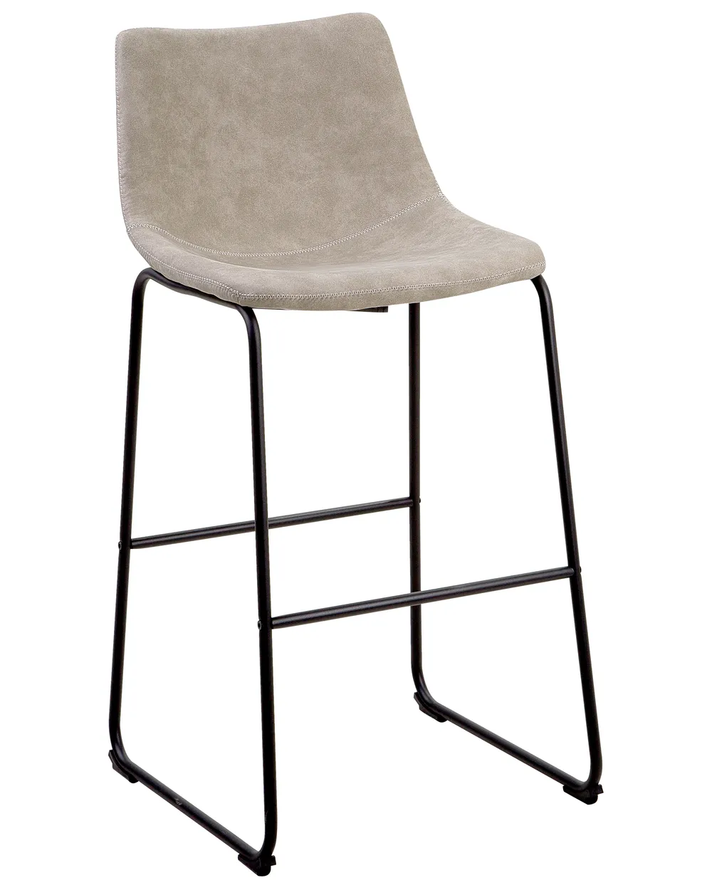 Set of 2 Bar Chairs FRANKS Beige_1025009