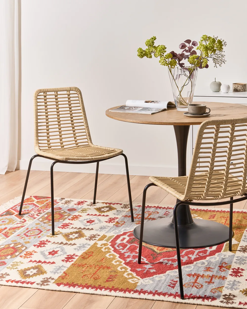 Set of 2 Dining Chairs TAOS Rattan Natural_1086597
