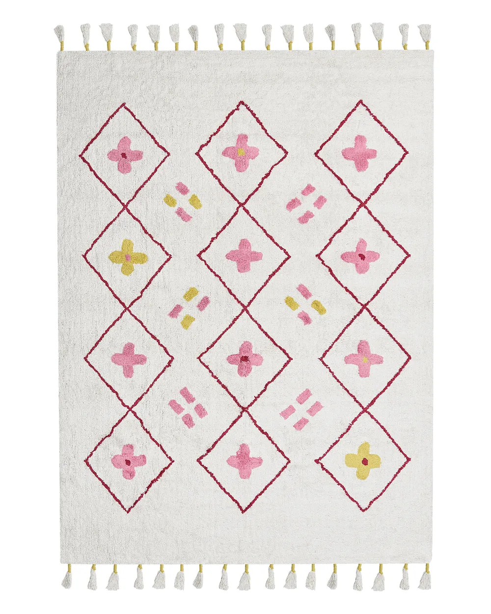 Kids Rug CAVUS White 160 x 230 cm Cotton