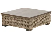 Garden Lounge Set with Table 4 Seater VARALLO Modular Rattan Grey Right Hand_954985