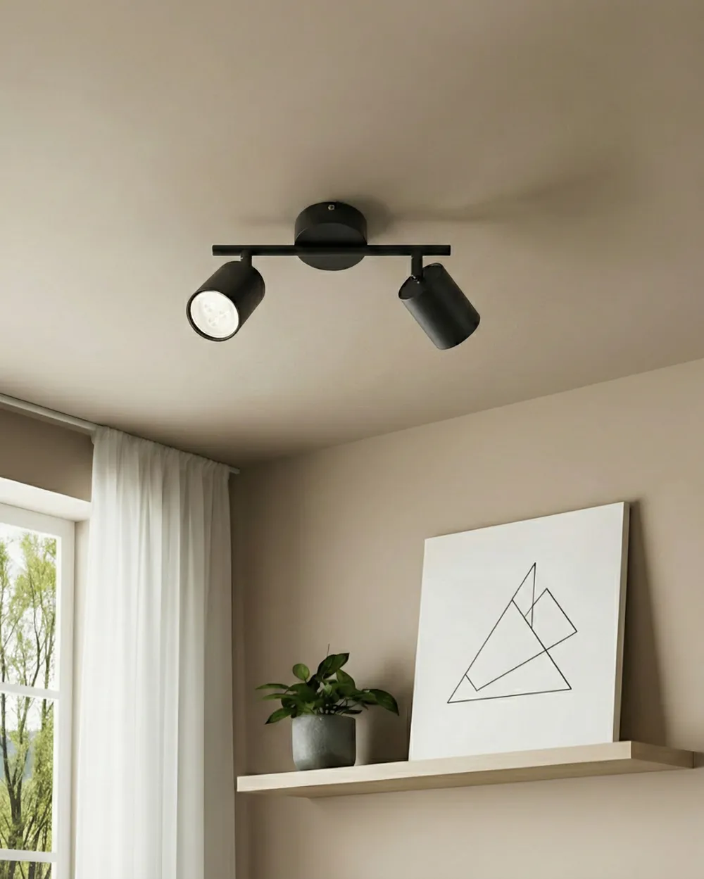 2 Light Spotlight NYANDO Metal Black_1028929