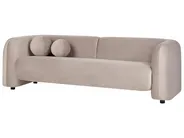 Living Room Set 4 Seater LEIREN Velvet Taupe_919493