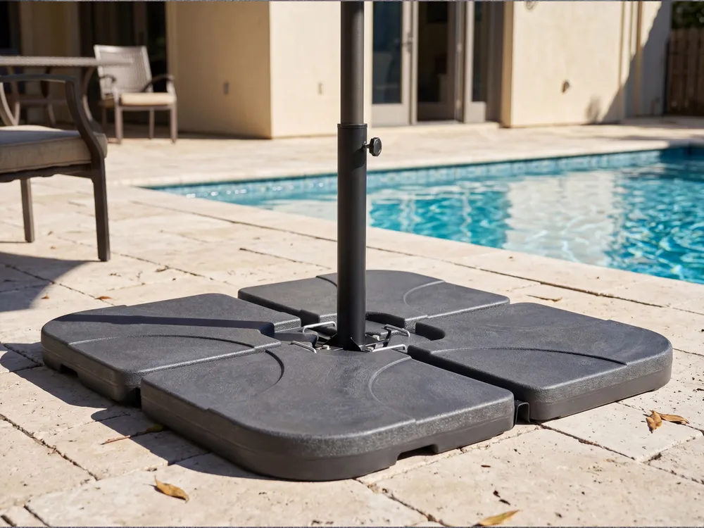 Parasol Base CARIA Square Black 9 kg