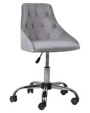 Desk Chair PARRISH Velvet Grey_732439