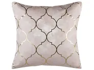 Set of 2 Decorative Cushions ALYSSUM 45 x 45 cm Pink Trellis Pattern_769219
