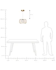 Pendellampa BAIROA Metall Guld_965279