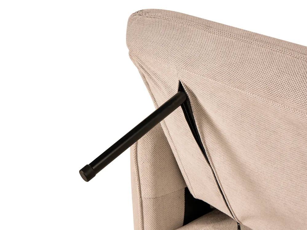 Sofa Bed HORMA Fabric Light Brown_1030106
