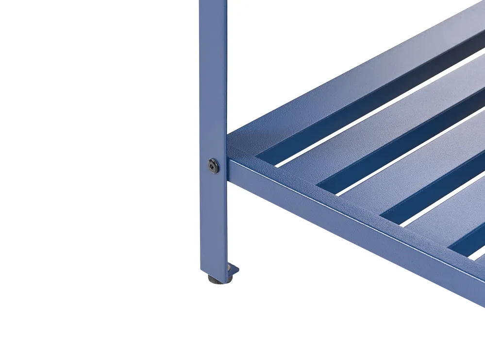 2 Piece Outdoor Kitchen Set with Sink MAENZA Blue Metal_1044880