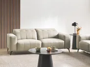 Sofa 3 Seater OMMEL Fabric Light Beige_1035667