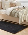 Shaggy Rug DEMRE Black 80 x 150 cm
