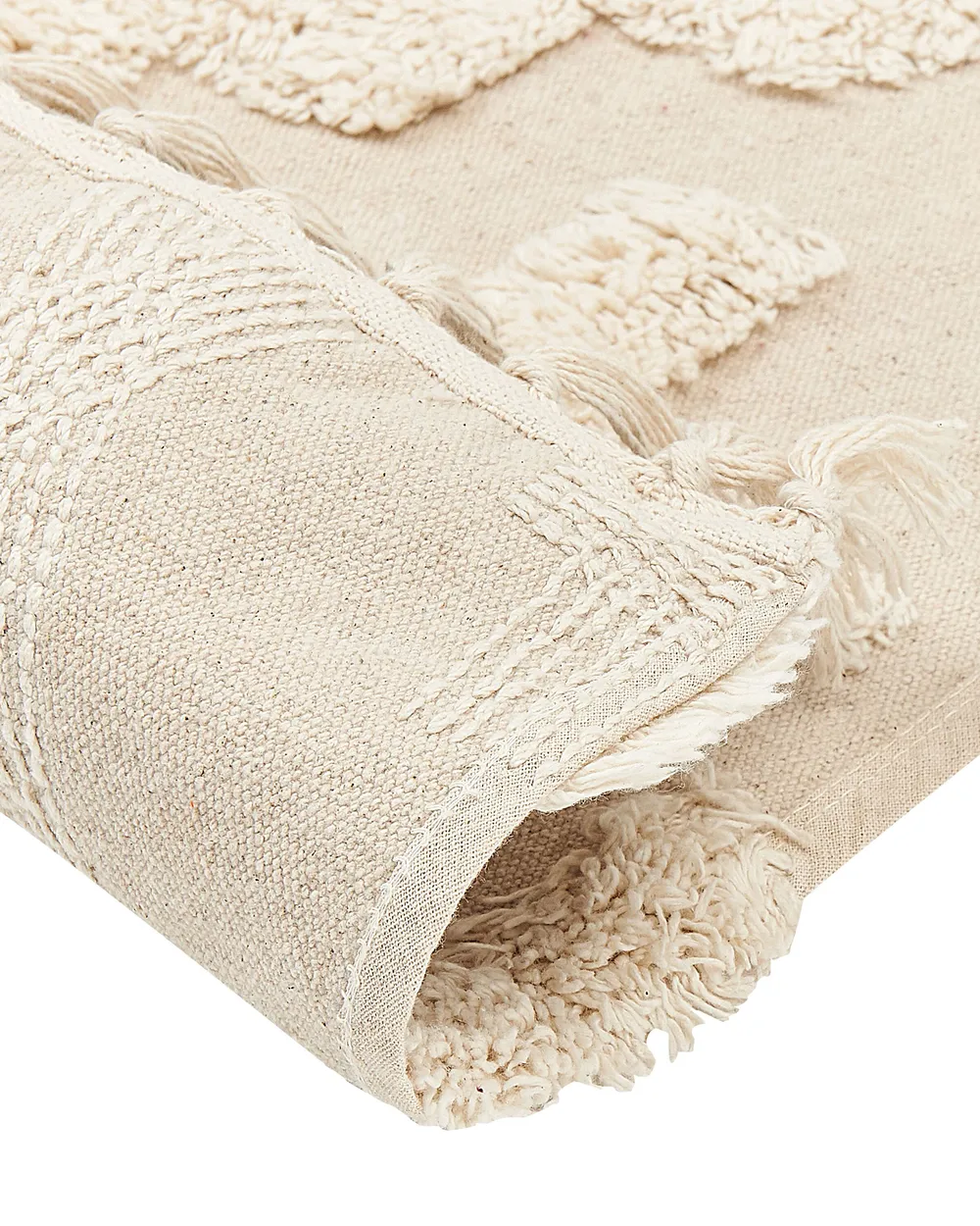 Matta ITANAGAR Beige 140 x 200 cm Bomull_839229