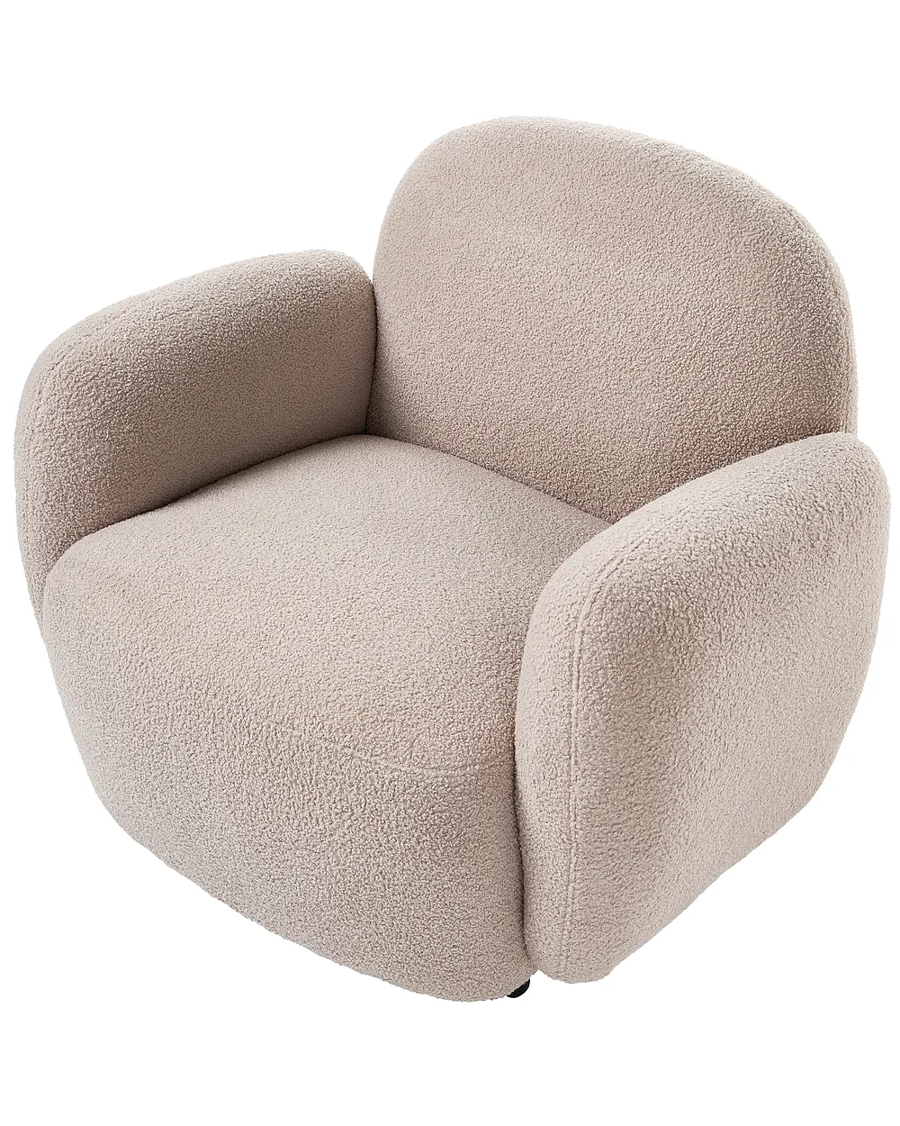 Living Room Set 6 Seater JULE Boucle Beige_1126005