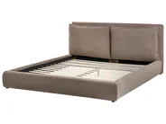 Bed Boucle BAJONNA 180 x 200 cm (EU Super King) Brown_1007230