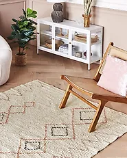Matto GUWAHATI Beige 160 x 230 cm Puuvilla_1179994