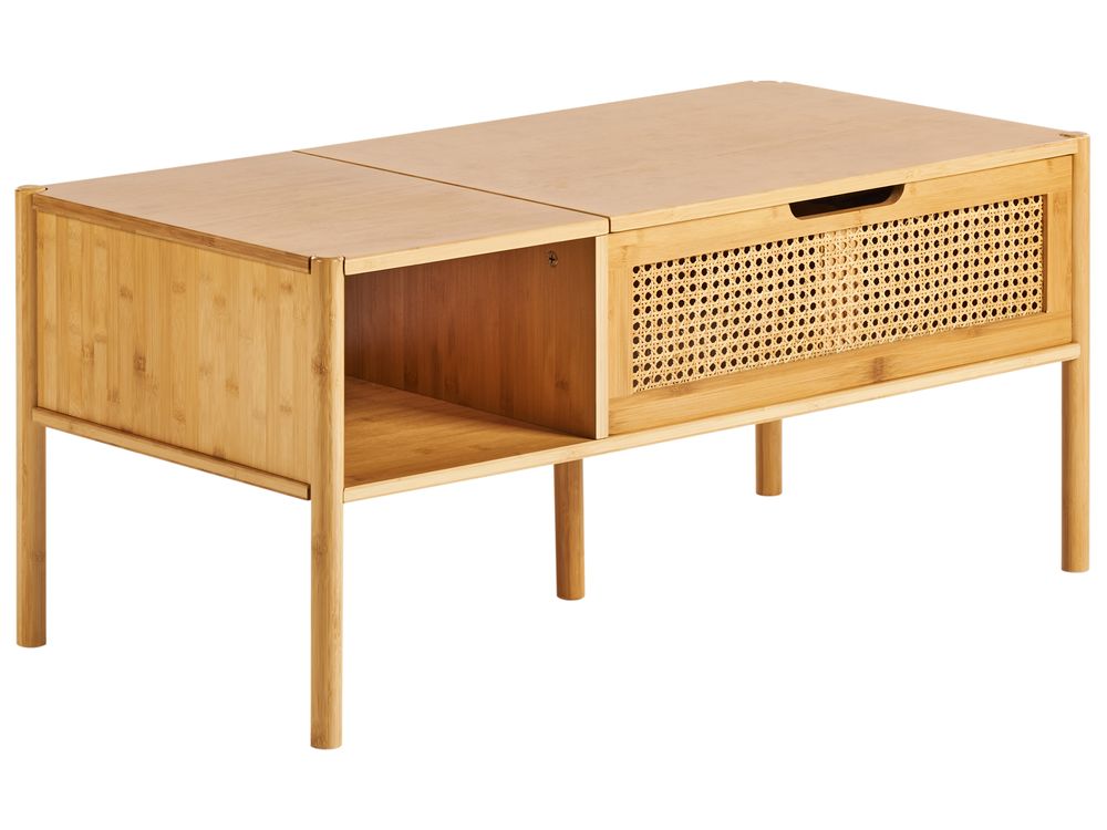 Soffbord SURREY med förvaring Bambu Naturlig