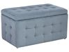 Storage Ottoman MICHIGAN Velvet Light Grey