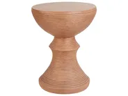 Side Table CALDARO 40 cm 40 cm Wood-like Brown_918882