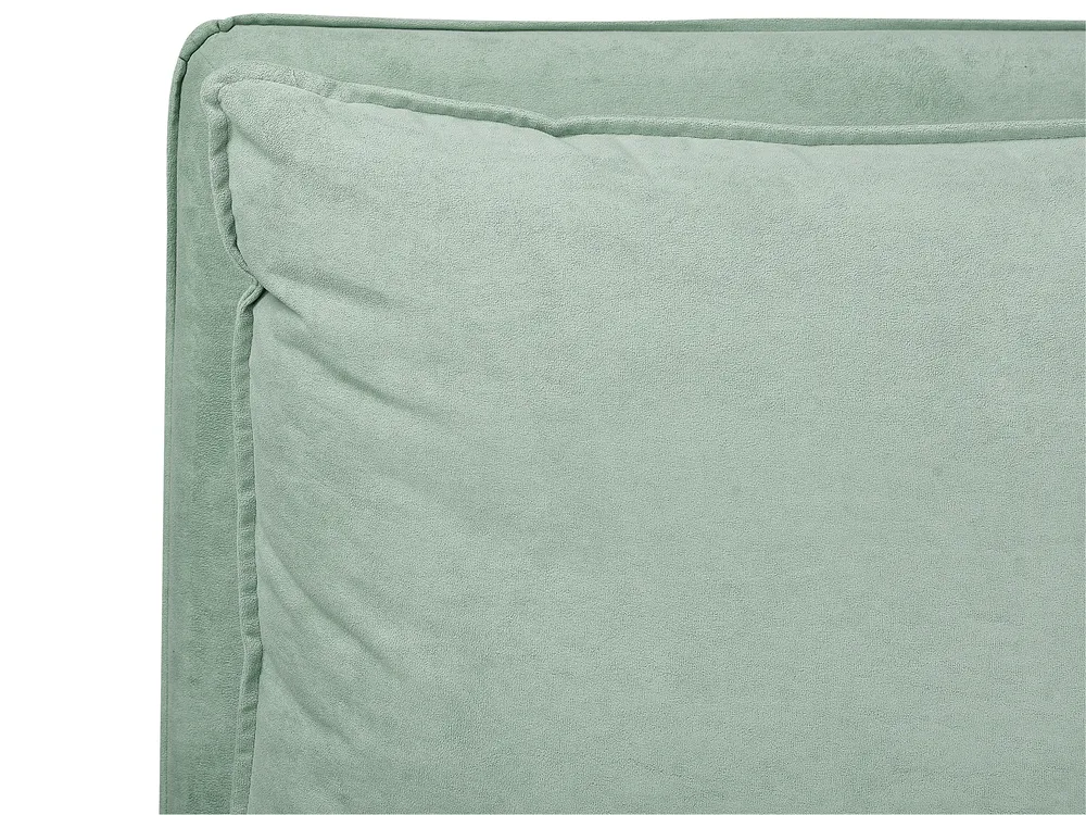 Bed Velvet BAJONNA 160 x 200 cm (EU King Size) Mint Green_1009538