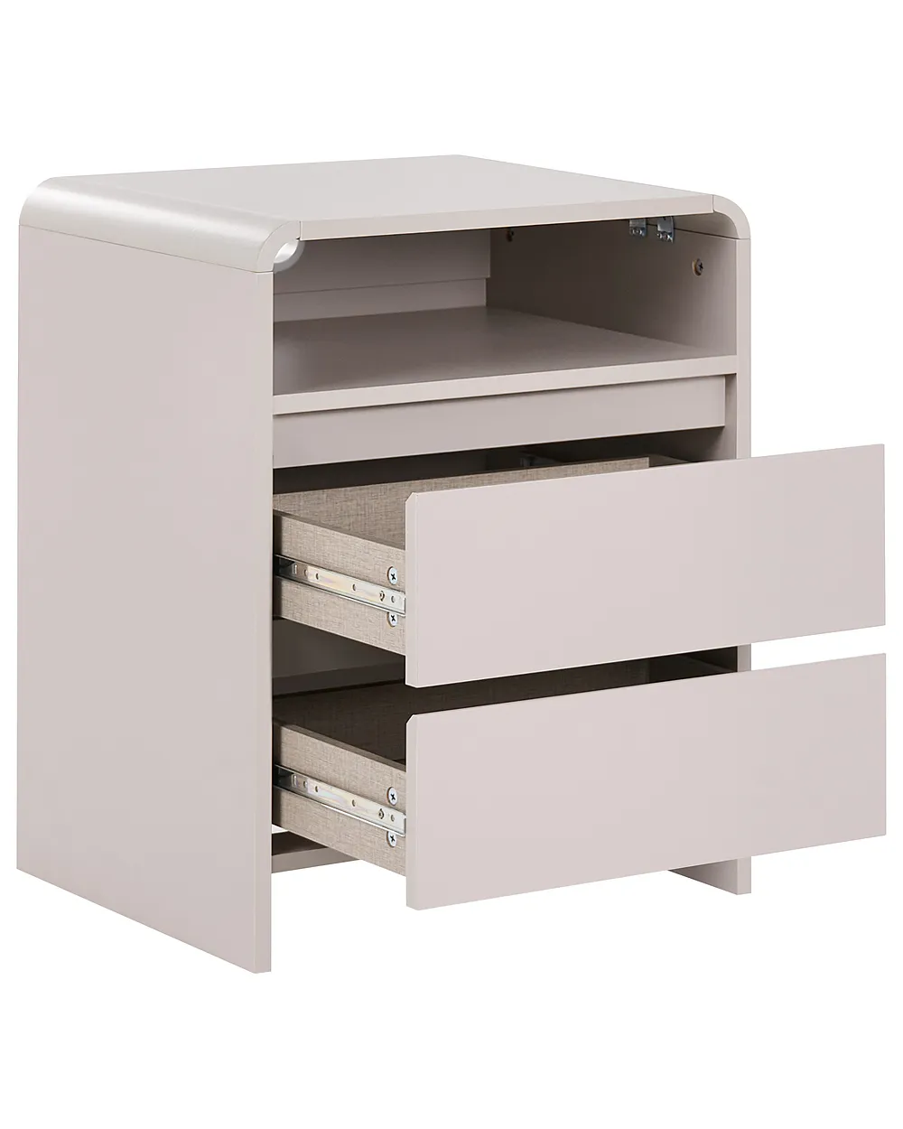 Nattbord med 2 skuffer DORRIGO Lys beige_1135010