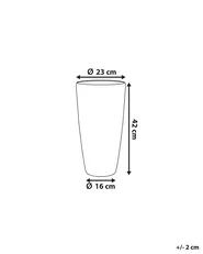 Plant Pot ABDERA 23 cm Light Beige_761254