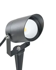 Set of 2 Outdoor Spike Lights LUSSA LED Black_1103863